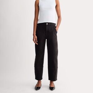 Everlane Utility Barrel Pants in Black Size 12T